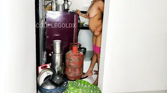 Desi Komal Sneaks Around Getting Fucked While Wearing Her Green Dress