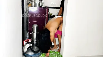 Desi Komal Sneaks Around Getting Fucked While Wearing Her Green Dress