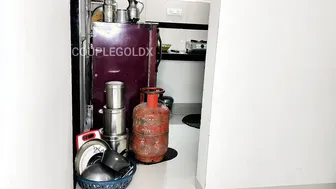 Desi Komal Sneaks Around Getting Fucked While Wearing Her Green Dress