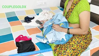 Indian Maid Finds Dildo While Sweeping Komal's Bedroom During Cleanup