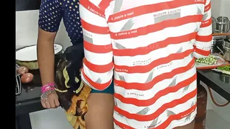 Desi Housewife Cannot Get Her Ass Fucked In The Kitchen So Moves Outside