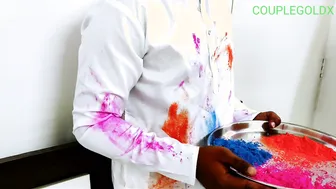 Happy Holi Bhabhi Gets Fucked Hard While No One Is Home On Festival Day