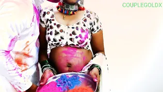 Happy Holi Bhabhi Gets Fucked Hard While No One Is Home On Festival Day