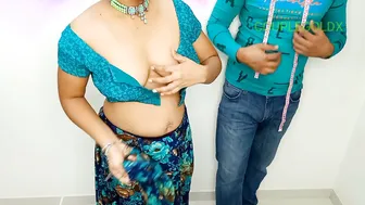 Desi Tailor Stitched Perfect Dress Last Time Komal Rewards Him Sexually