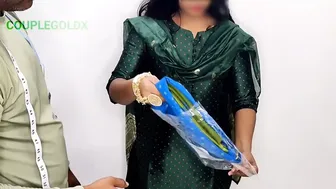 Desi Tailor Stitched Komal's Blouse Tight After She Paid With Her Mouth