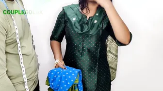 Desi Tailor Stitched Komal's Blouse Tight After She Paid With Her Mouth