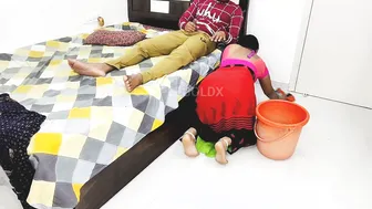 Indian Maid Cleaning Floors Gets Fucked Hard By Her House Owner