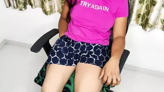 Desi Girl Komal Looks Stunning Wearing That Tight Pink Tshirt Today