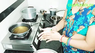 Indian Komal Was Preparing Sweet Jalebi When Neighbor Entered Her Cunt