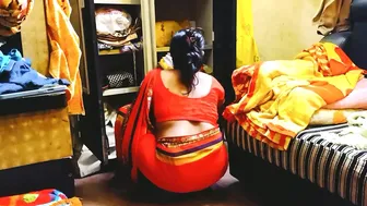 Telugu Neighbor Rahul Caught Her Arranging Clothes And Fucked Her Hard