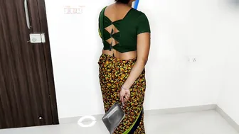 Desi Maid Sweeping The Floor Right In Front Of Your Wife Shamelessly
