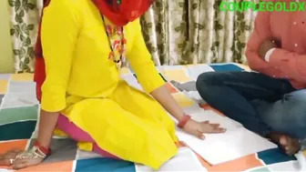 Indian Tutor Teaching Young Students About Sex Education At Home