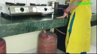 Indian Kitchen Sex Session With Wife Cooking And Getting Fucked Hard