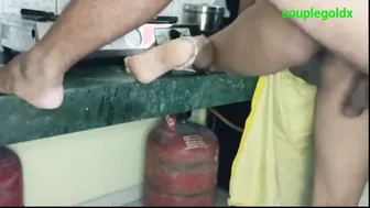 Indian Kitchen Sex Session With Wife Cooking And Getting Fucked Hard