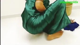 Indian Maid Gets Fucked By Her Employer While Cleaning The Floor