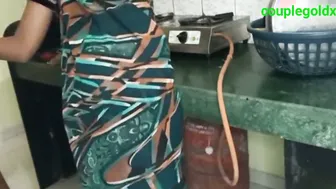 Indian Wife Gets Fucked In The Kitchen By Her Horny Husband Again