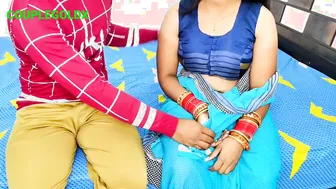 Indian Bride Komal Stunning In Saree And Blouse Seducing Her Devar Now