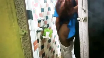 Desi Schoolgirl Gets Caught And Fucked Hard In The Bathroom Stall