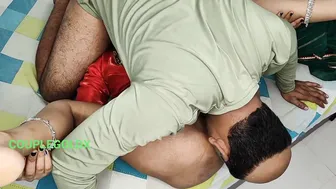 Gentle Husband Licks His Indian Wife's Hairy Pussy Lovingly Tonight