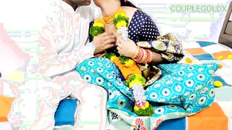 Punjabi Bride Fucks Groom's Friend While He Decorates Wedding Bed Outside