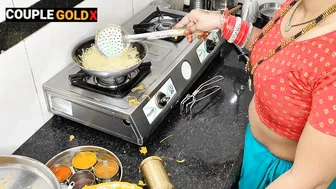 Indian Bhabhi Komal Making Diwali Snacks Devar Licked Her Pussy There