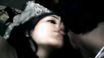 Legal age teenager beauty unhooks brassiere previous to giving blowjob to LOVER