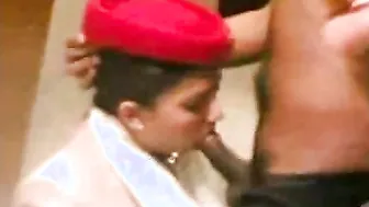 Desi Indian Air Hostess Gives Blow job To Passenger Scandal