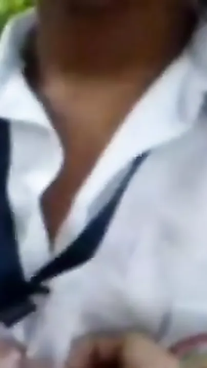 Sexy School girl outdoor sex with bf