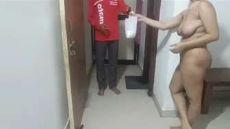 Hung Room Service Dude Delivered His Thick Package Inside My Indian Wife While I Watched
