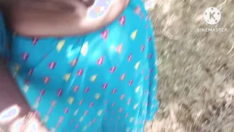 Village bitch exposes sloppy cunt in wild jungle endures hard fuckin by her secret bull lover