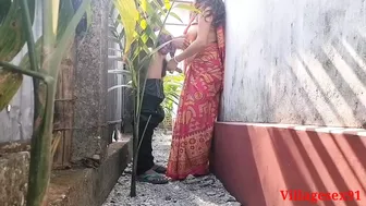 Naughty chick heads to trees for a leak but boyfriend rams her puckered shithole with savage pounding fury