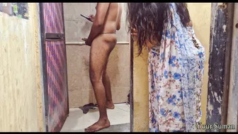 Horny Desi Mother Spots Son Whacking Off In Tub Jumps On Dick For Wild Ride