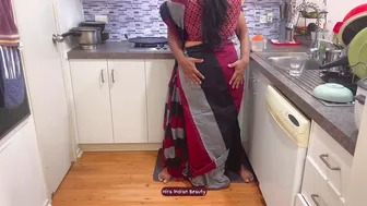 Hot Desi Housewife Saree Fuck Big Ass Groped Messy Head Gagging Brutal Facefuck Missionary Drill