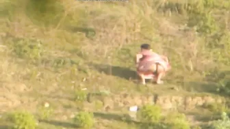 Saree Desi Aunty Pees in the Open Field