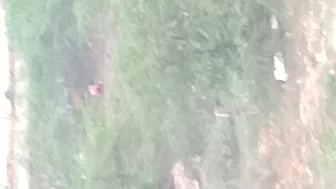 Desi Aunty Pees in the Open Field