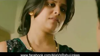 Desi Auntie tempted by young bf in the kitchen