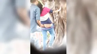 Hopeless Indian paramours fuck in public