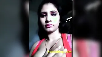 Sexy Bengaluru Playgirl Records Herself Fondling Her Large Milk sacks