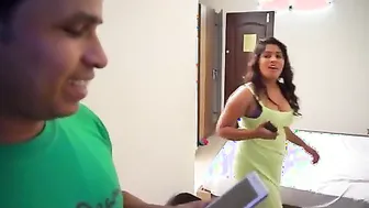 Aged Large Boobs Aunty Affair With Her Juvenile Tenant