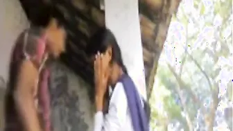 Indian outdoor sex clip of village cutie in uniform