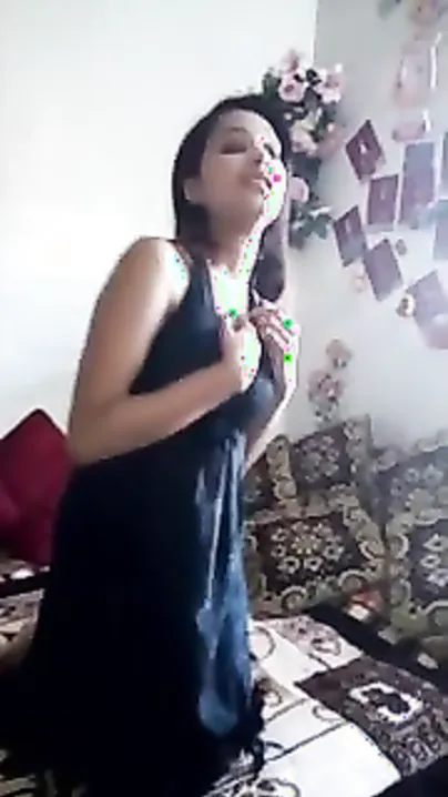 Nepali escort girl stripping for her client