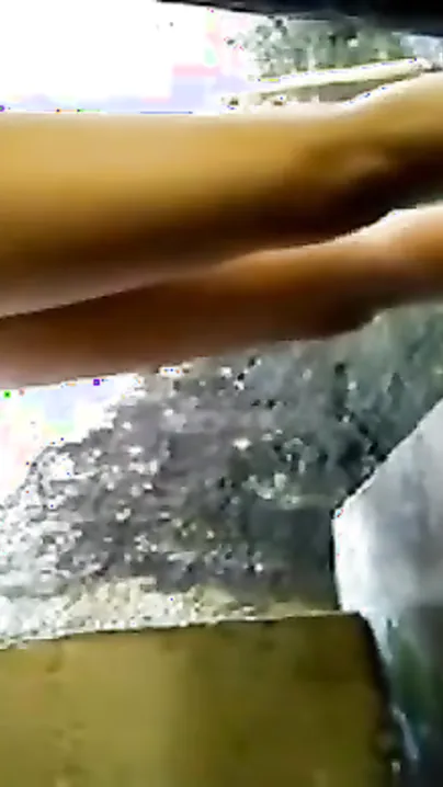 Hairy twins bathing