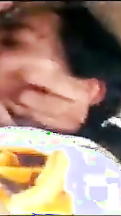 South Indian office beauty giving hand job in running car