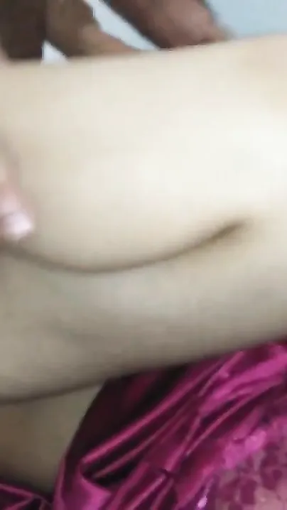 Cock makes the Desi woman in purple nightgown happy via XXX banging