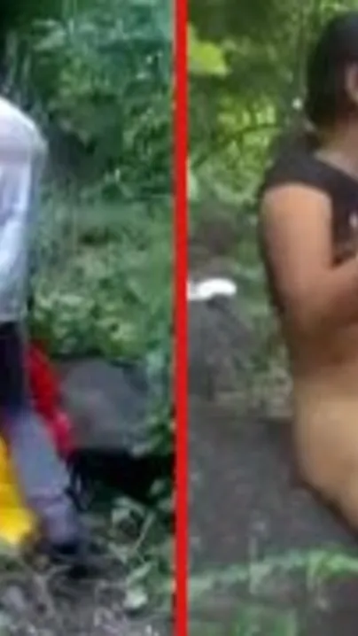 Outdoor hardcore village sex fun with innocent teen girlfriend